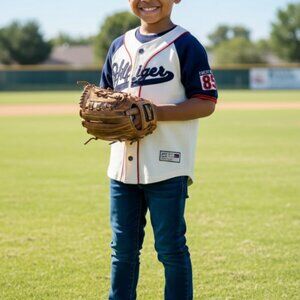 Boys Unique Hilfiger baseball style shirt size 6 - 7